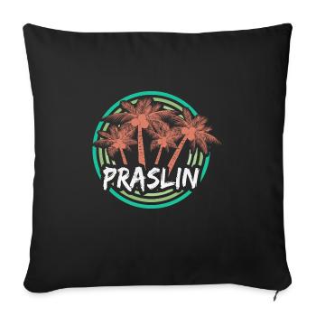 Vacances Praslin - Housse de coussin décorative 45 x 45 cm - noir - Devant