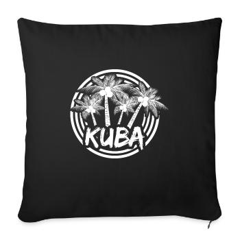 Vacances Cuba - Housse de coussin décorative 45 x 45 cm - noir - Devant