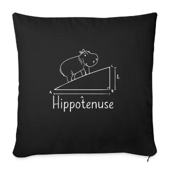 Lustiger Mathe Lehrer Spruch Mathematik - Sofakissenbezug 45 x 45 cm - Schwarz - Vorne