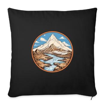 Nix wie raus - perfekt für Outdoor Fans - Sofakissenbezug 45 x 45 cm - Schwarz - Vorne