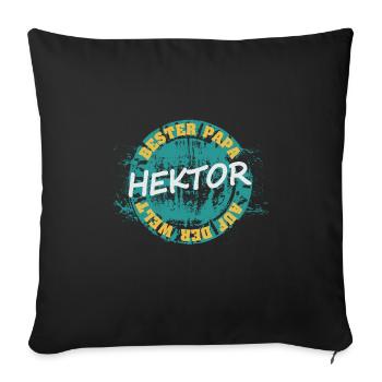 Hector - Housse de coussin décorative 45 x 45 cm - noir - Devant