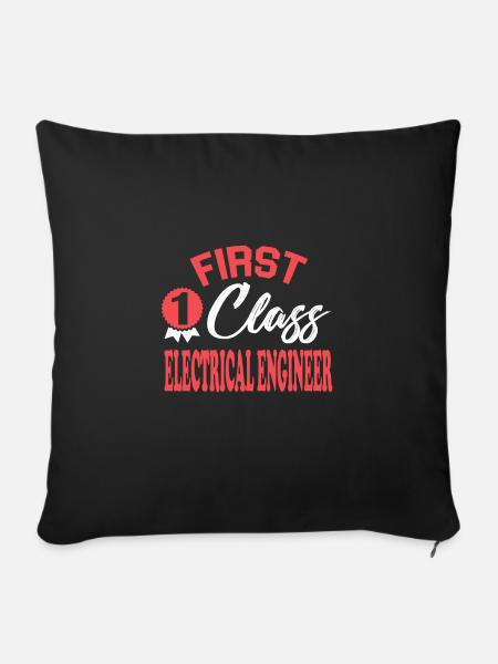 Erstklassiger Elektroniker - Sofakissenbezug 45 x 45 cm - Schwarz