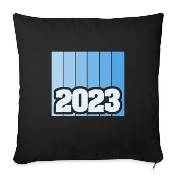 2023 - Housse de coussin décorative 45 x 45 cm - noir - Devant