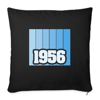1956 - Sofa pillowcase 17,3'' x 17,3'' (45 x 45 cm) - black - Front