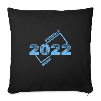 Idée cadeau 2022 - Housse de coussin décorative 45 x 45 cm - noir - Devant
