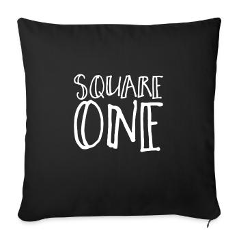 Square One - Sofa pillowcase 17,3'' x 17,3'' (45 x 45 cm) - black - Front
