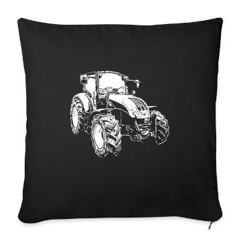 Tracteur Steyr Steyr Autriche / agriculteur / enfant du village - Housse de coussin décorative 45 x 45 cm - noir - Devant