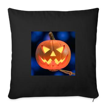 Halloween Pumpkin - Pumpkin Lantern - Sofa pillowcase 17,3'' x 17,3'' (45 x 45 cm) - black - Front