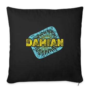 Cadeau pour Damian - Housse de coussin décorative 45 x 45 cm - noir - Devant