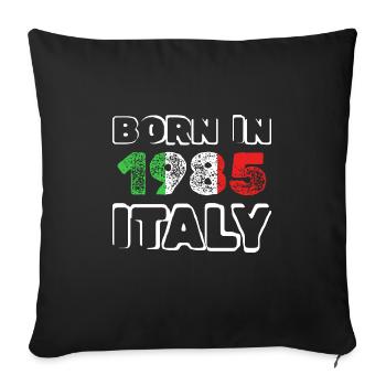 1985 - Sofa pillowcase 17,3'' x 17,3'' (45 x 45 cm) - black - Front