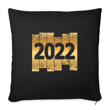 Gold 2022 - Sofa pillowcase 17,3'' x 17,3'' (45 x 45 cm) - black - Front