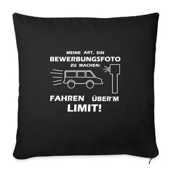 Ma façon de prendre une photo candide Blitzer - Housse de coussin décorative 45 x 45 cm - noir - Devant