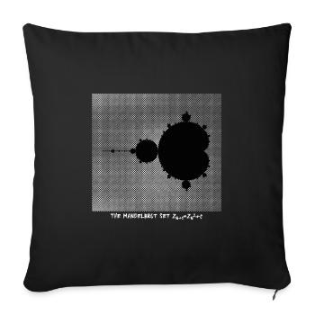 Apple male with formula - Sofa pillowcase 17,3'' x 17,3'' (45 x 45 cm) - black - Front