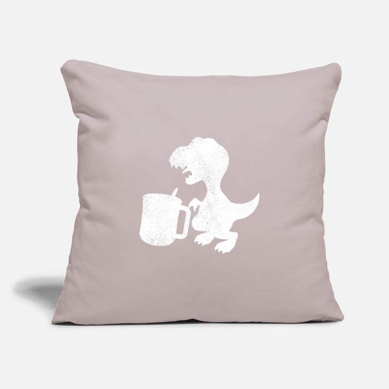 Tea Rex Tea Drinker Dinosaur Sofa pillowcase 17,3'' x 17,3'' (45 x 45 cm)