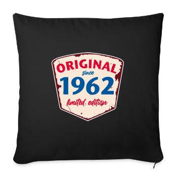 1962 Blechschild - limeted edition - Vintage - Sofakissenbezug 45 x 45 cm - Schwarz - Vorne