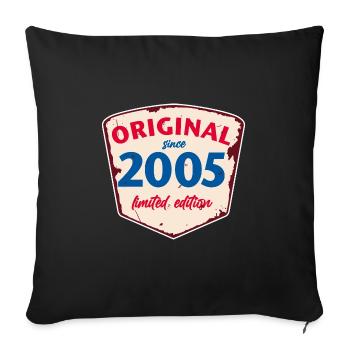 2005 Blechschild - limeted edition - Vintage - Sofakissenbezug 45 x 45 cm - Schwarz - Vorne