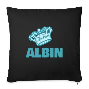 King Albin - Sofa pillowcase 17,3'' x 17,3'' (45 x 45 cm) - black - Front