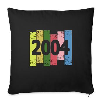 Farbenfroh 2004 - Sofakissenbezug 45 x 45 cm - Schwarz - Vorne