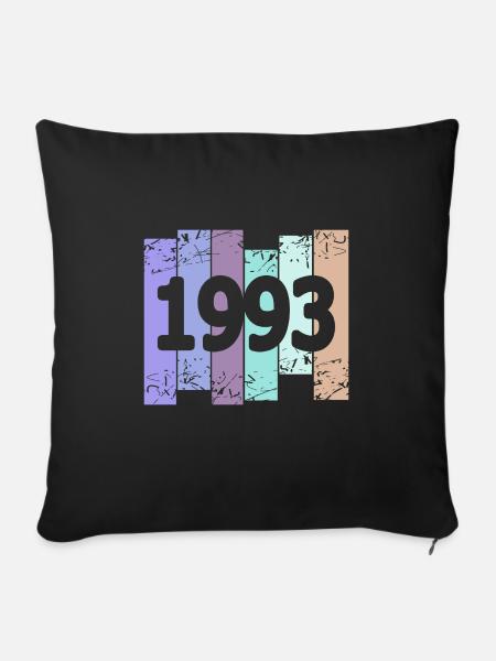 Grufti 1993 - Sofakissenbezug 45 x 45 cm - Schwarz