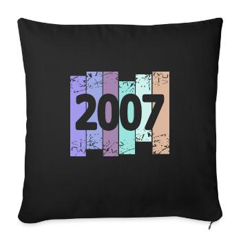 Goth 2007 - Sofa pillowcase 17,3'' x 17,3'' (45 x 45 cm) - black - Front