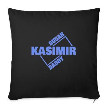 Kasimir - Housse de coussin décorative 45 x 45 cm - noir - Devant