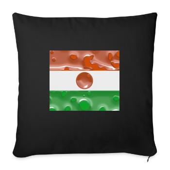 Niger Niger - Sofa pillowcase 17,3'' x 17,3'' (45 x 45 cm) - black - Front
