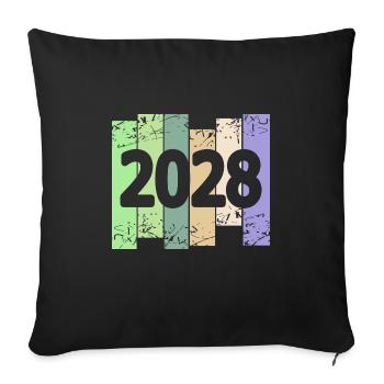 Œuvres d’art 2028 - Housse de coussin décorative 45 x 45 cm - noir - Devant