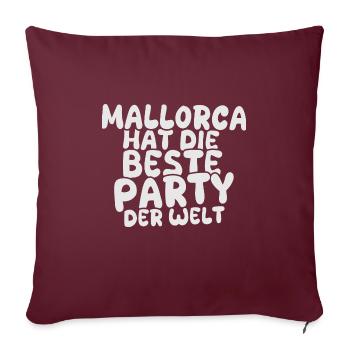 Majorque comme destination de vacances - Housse de coussin décorative 45 x 45 cm - bordeaux - Devant