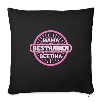 Geschenk für Bettina - Sofakissenbezug 45 x 45 cm - Schwarz - Vorne