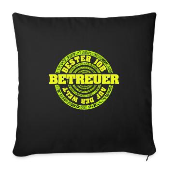 Gardien - Housse de coussin décorative 45 x 45 cm - noir - Devant