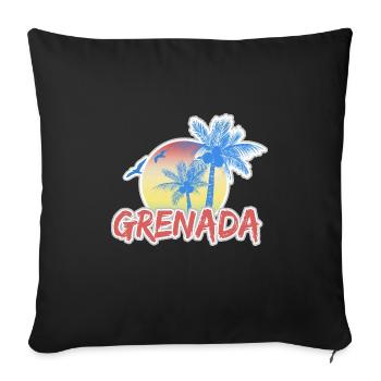 Holidays Grenada - Sofa pillowcase 17,3'' x 17,3'' (45 x 45 cm) - black - Front