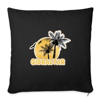 Gibraltar - Sofa pillowcase 17,3'' x 17,3'' (45 x 45 cm) - black - Front