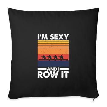 Je suis sexy et je le ramasse - Housse de coussin décorative 45 x 45 cm - noir - Devant