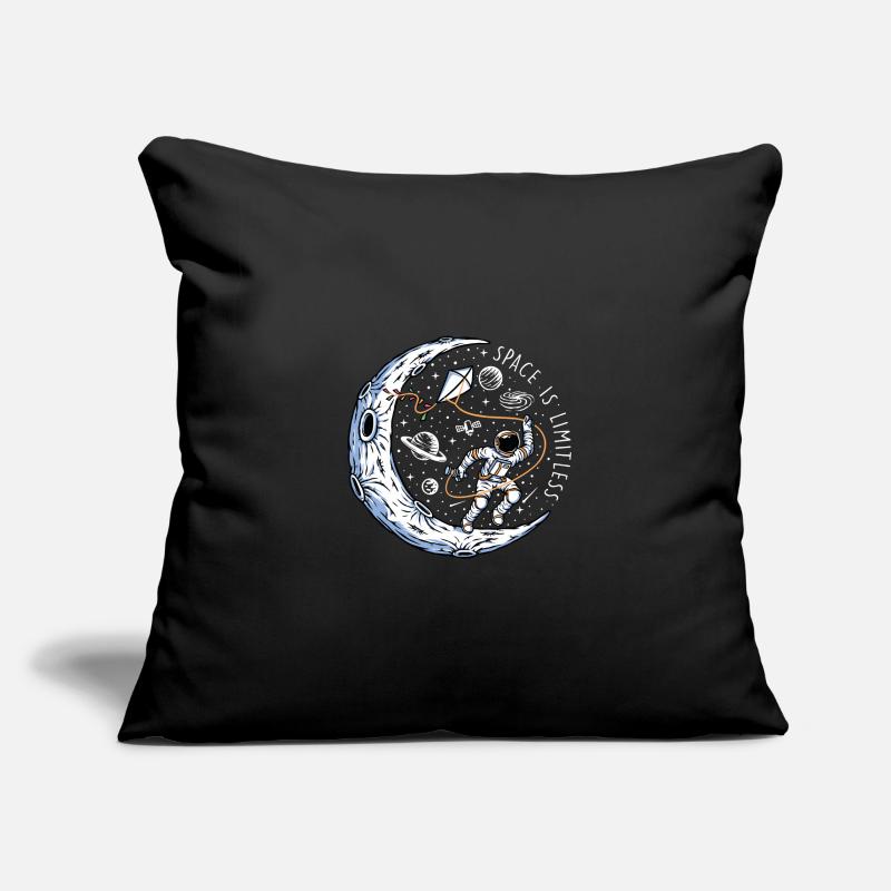 L’espace est illimité - Astronaute dans l’espace Housse de coussin décorative 45 x 45 cm
