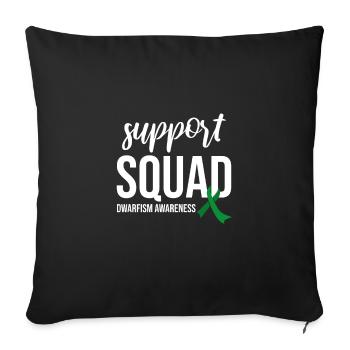 Support Squad, Grüne Schleife Zwergenwuchs - Sofakissenbezug 45 x 45 cm - Schwarz - Vorne