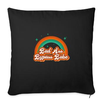 Bad Ass Bypass Babe Gastric Bypass Weight Loss - Sofa pillowcase 17,3'' x 17,3'' (45 x 45 cm) - black - Front
