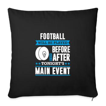 Joueur de cymbales de saison de fanfare drôle - Housse de coussin décorative 45 x 45 cm - noir - Devant
