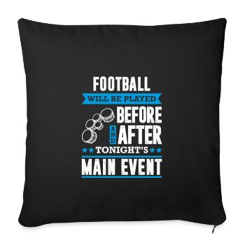 Funny Marching Band Saison Batteur ténor - Housse de coussin décorative 45 x 45 cm - noir - Devant