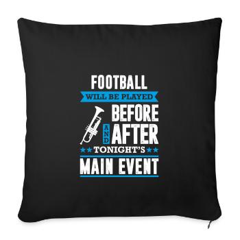 Funny Marching Band Season Trumpeter - Sofa pillowcase 17,3'' x 17,3'' (45 x 45 cm) - black - Front