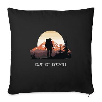 Wildlife Trees Nature Forest I Love Hiking - Sofa pillowcase 17,3'' x 17,3'' (45 x 45 cm) - black - Front