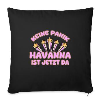 Havana - Sofa pillowcase 17,3'' x 17,3'' (45 x 45 cm) - black - Front