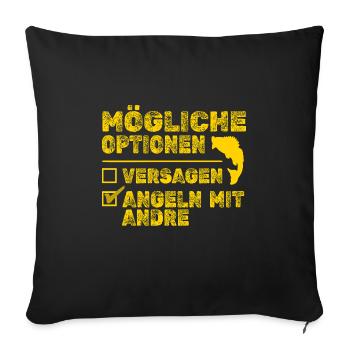 Andre Andre - Sofa pillowcase 17,3'' x 17,3'' (45 x 45 cm) - black - Front