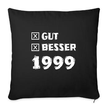 1999 - Housse de coussin décorative 45 x 45 cm - noir - Devant
