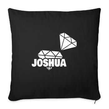 Joshua as Precious - Sofa pillowcase 17,3'' x 17,3'' (45 x 45 cm) - black - Front