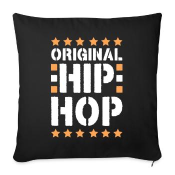 Hip hop breakdance - Housse de coussin décorative 45 x 45 cm - noir - Devant