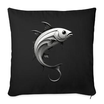 PÊCHEUR PÊCHEUR PÊCHEUR - Housse de coussin décorative 45 x 45 cm - noir - Devant