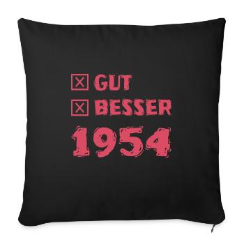 Besser 1954 - Sofakissenbezug 45 x 45 cm - Schwarz - Vorne