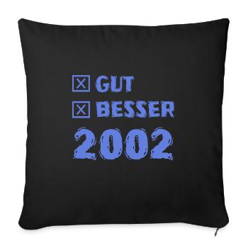 Better 2002 - Sofa pillowcase 17,3'' x 17,3'' (45 x 45 cm) - black - Front