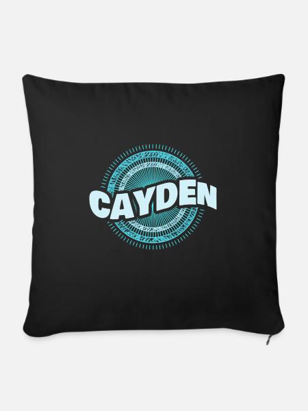 Cayden als Geschenkidee - Sofakissenbezug 45 x 45 cm - Schwarz