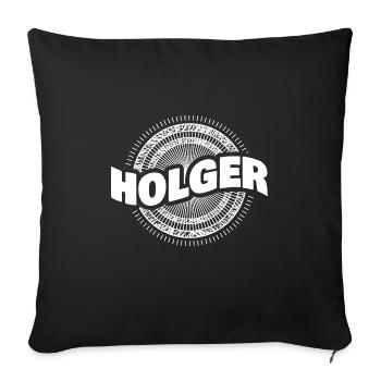 Idée cadeau Holger - Housse de coussin décorative 45 x 45 cm - noir - Devant